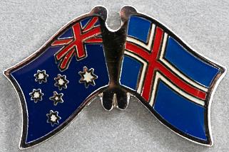 Australia - Iceland Friendship Pin