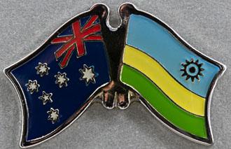 Australia - Rwanda Friendship Pin