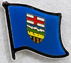 Alberta Flag Pin Canada