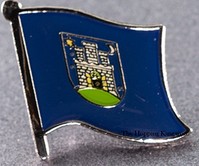 City of Zagreb Flag Pin Croatia