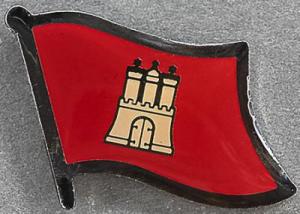 Hamburg Flag Pin Germany
