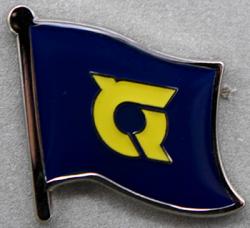 Tokushima Flag Pin Japan