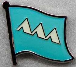 Yamagata Flag Pin Japan