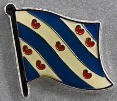 Friesland Flag Pin - Netherlands