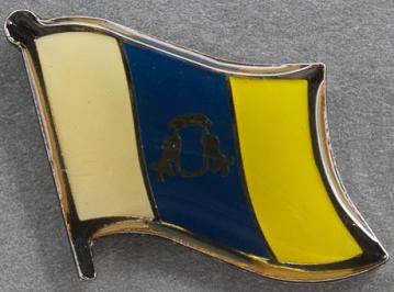 Canary Island Flag Pin Spain